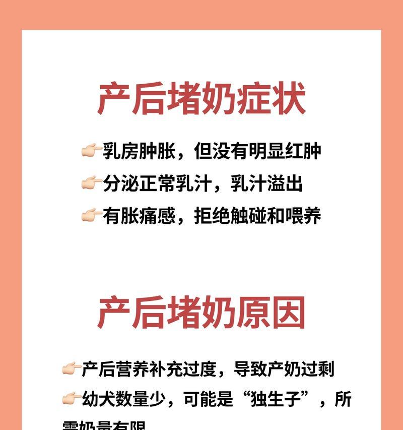狗狗乳腺炎的症状与饮食调理（了解乳腺炎症状，合理调整狗狗的饮食习惯）