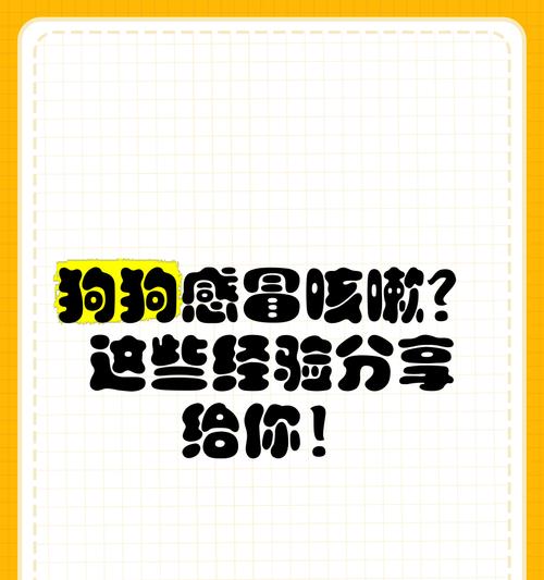 狗狗感冒咳嗽的康复时间及护理方法（了解狗狗感冒咳嗽的康复时间，科学护理让它早日康复）