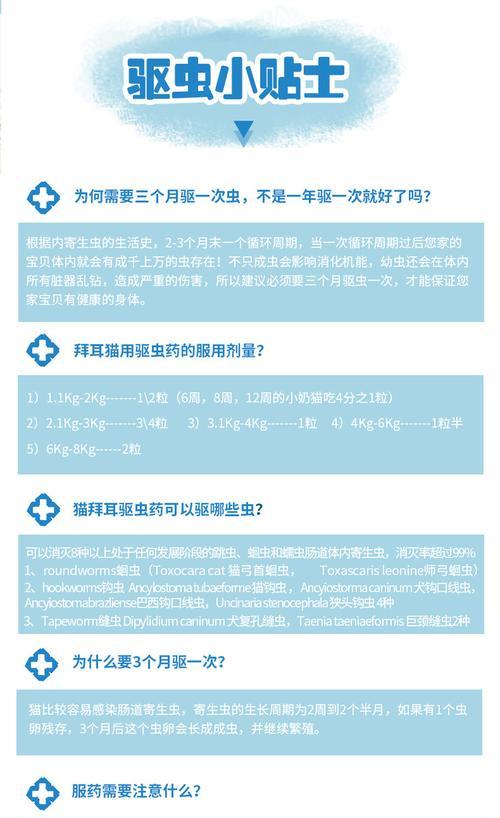 宠物清洁与驱虫周期（以吃拜宠清多久后会拉虫）